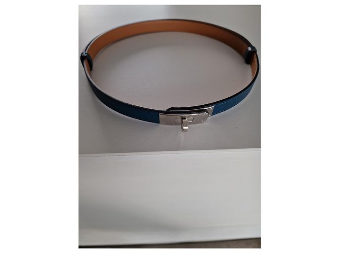 Hermès Cinto kelly Azul - vista 4