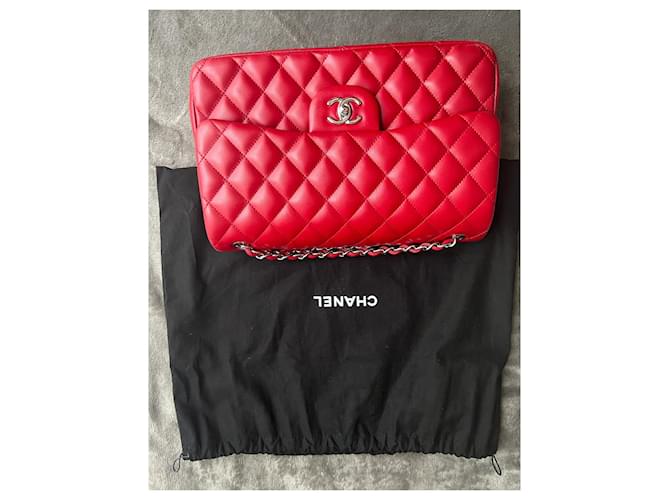Timeless Chanel Classica borsa Jumbo senza tempo Rosso - vista 2