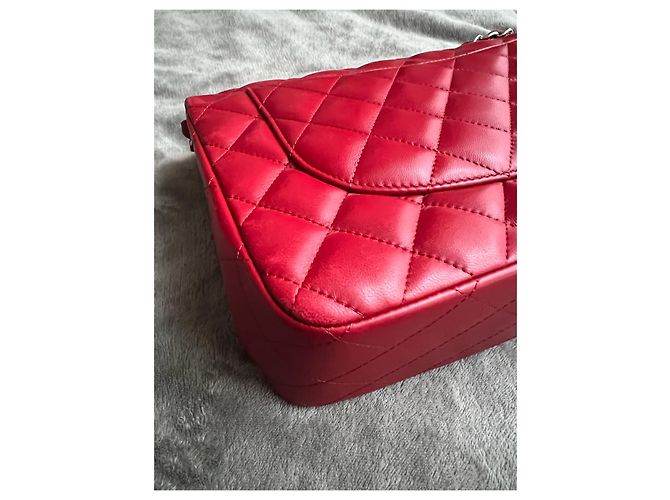 Timeless Chanel Classica borsa Jumbo senza tempo Rosso - vista 6