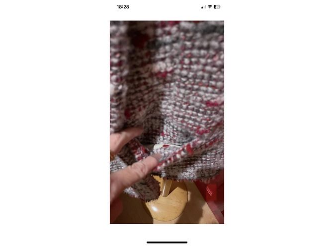 Isabel Marant Etoile JORSON Jacke rot grau Wolle Mehrfarben - Ansicht 3