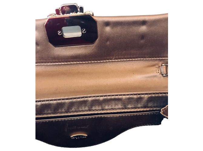 Pochette Sergio Rossi in raso e piume - vista 5