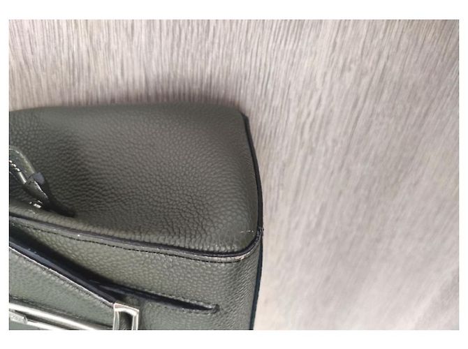Nine Borsa a mano Lancel Ninon in pelle kaki Cachi - vista 4