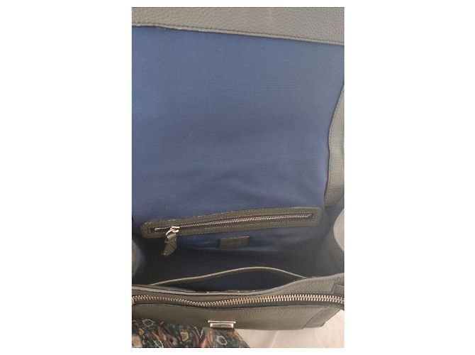 Nine Borsa a mano Lancel Ninon in pelle kaki Cachi - vista 8