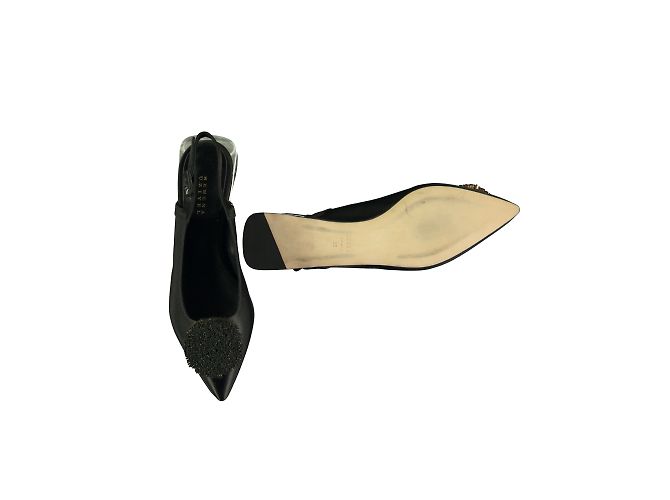 Autre Marque Serena Uziyel Slingback Flats Negro - vista 3