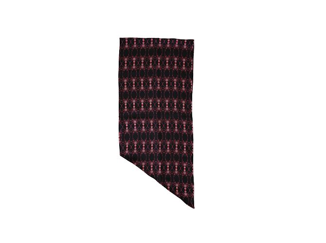 Sciarpa Alexander McQueen in seta nera con stampa ragno rosso Multicolore - vista 2