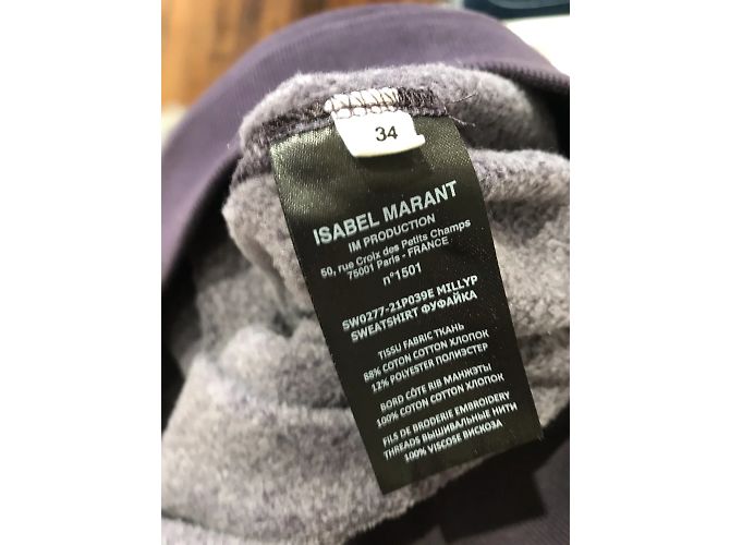 ISABEL MARANT ETOILE Strickwaren T.International XS Baumwolle Lila - Ansicht 5