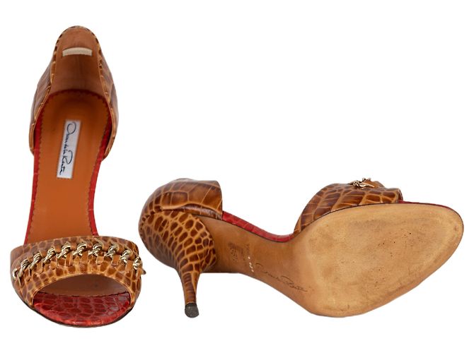 Oscar de la Renta Prägeleder D'orsay Pumps - Ansicht 4
