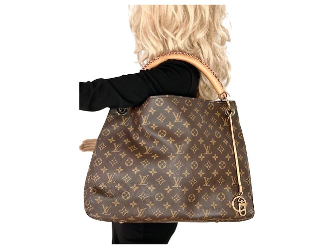Louis Vuitton Artsy MM Canvas-Monogramm-Handtasche Braun - Ansicht 4