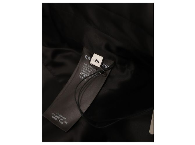 First Abrigo Balenciaga Hourglass en algodón negro - vista 5