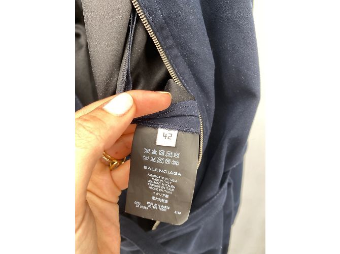 Monos Balenciaga T.FR 42 Algodón Azul marino - vista 4