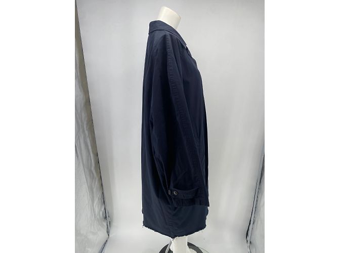 Balenciaga Mäntel T.FR 46 Polyester Marineblau - Ansicht 3