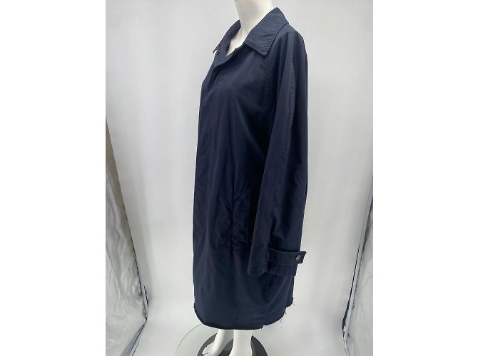 Balenciaga Mäntel T.FR 46 Polyester Marineblau - Ansicht 4