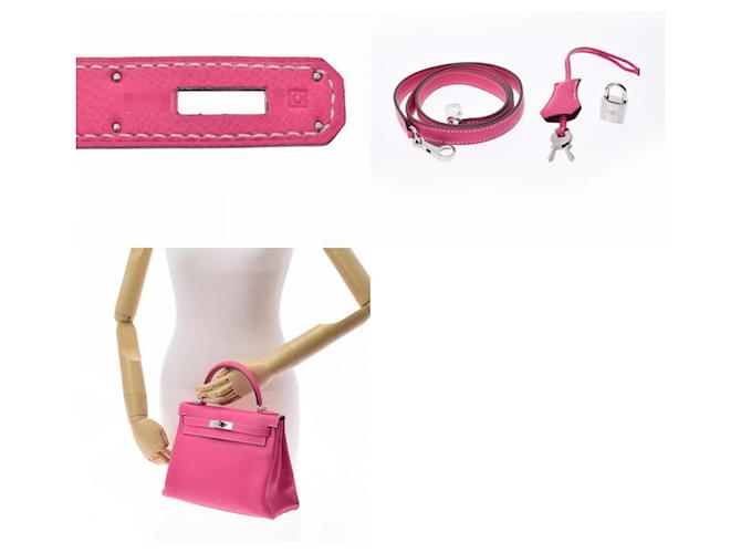 Hermès hermes kelly 28 Rosa - vista 5