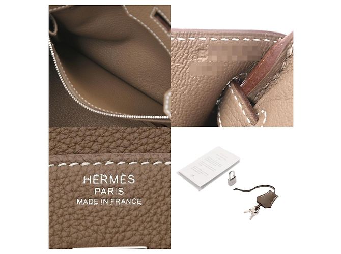 Acapulco Hermès HERMES BIRKIN 25 Beige - vista 6