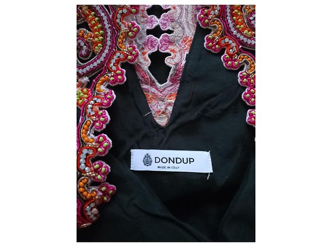 Dondup Minikleid aus Viskose Schwarz Größe 40 - Ansicht 4