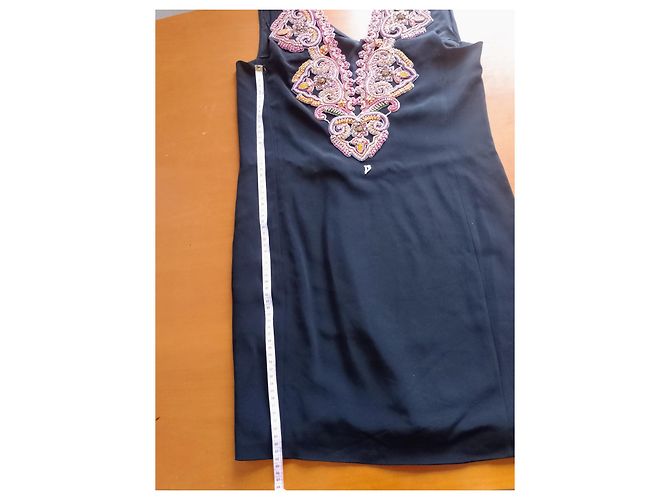 Dondup Minikleid aus Viskose Schwarz Größe 40 - Ansicht 8
