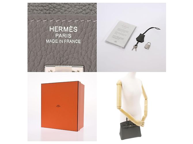 Acapulco Hermès HERMES BIRKIN 25 Grau - Ansicht 7