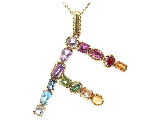 DOLCE & GABBANA COLLANA PENDENTE F CHARM ARCOBALENO T50 collana in oro giallo - vista 2