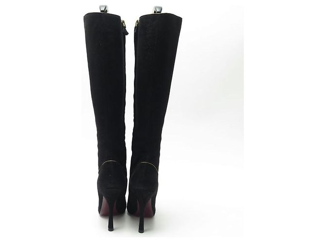 NEUE LOUIS VUITTON MINIMALISA STIEFEL 36 SCHWARZES WILDLEDER + STIEFEL SCHUHE BOX - Ansicht 3