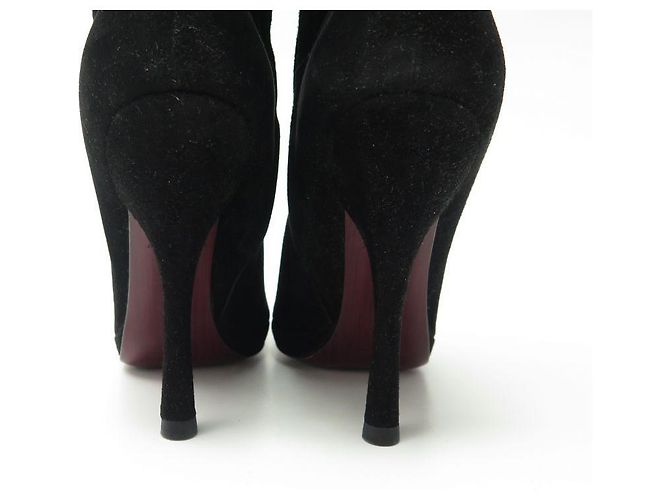 NEUE LOUIS VUITTON MINIMALISA STIEFEL 36 SCHWARZES WILDLEDER + STIEFEL SCHUHE BOX - Ansicht 4