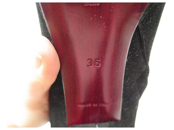 NEUE LOUIS VUITTON MINIMALISA STIEFEL 36 SCHWARZES WILDLEDER + STIEFEL SCHUHE BOX - Ansicht 7