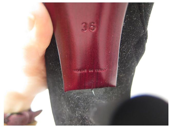 NEUE LOUIS VUITTON MINIMALISA STIEFEL 36 SCHWARZES WILDLEDER + STIEFEL SCHUHE BOX - Ansicht 8