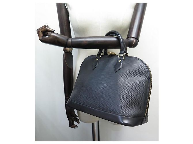 LOUIS VUITTON BORSA A MANO ALMA PM M40302 BORSA A MANO IN PELLE DPI NERA Nero - vista 5