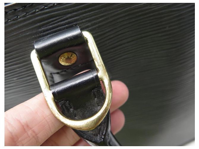LOUIS VUITTON BORSA A MANO ALMA PM M40302 BORSA A MANO IN PELLE DPI NERA Nero - vista 9