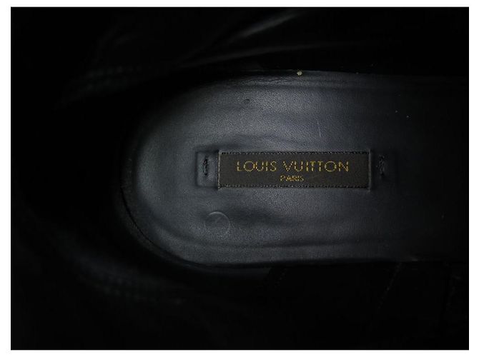 BOTINES PLANOS LOUIS VUITTON SESENTA 40 Botines de charol Negro - vista 7