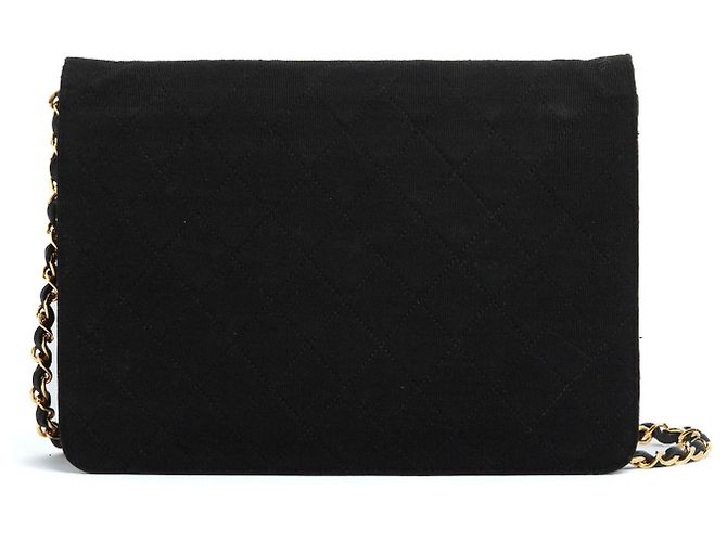 Timeless Chanel Maglia spalla classica nera incontaminata Nero Gold hardware - vista 3