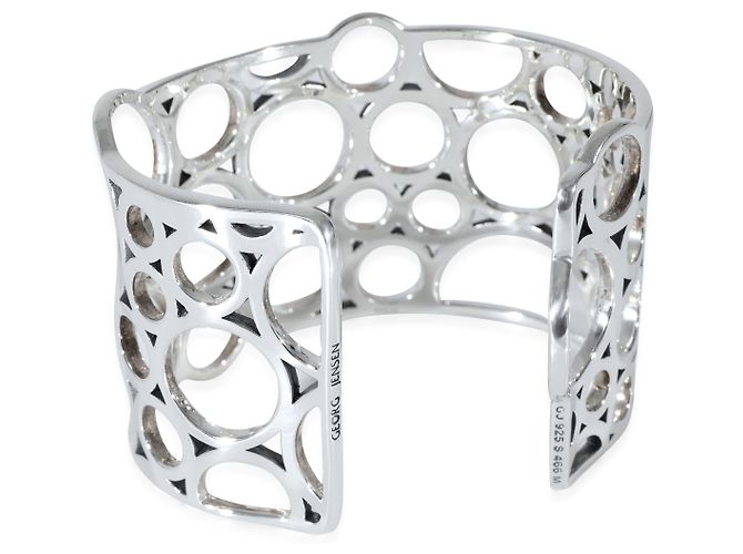 Georg Jensen Regitze Overgaard #466  Bracciale Cerchi Aperti in Argento 925 Metallico - vista 2