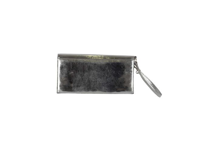 Pochette argento metallizzato Christian Dior - vista 2
