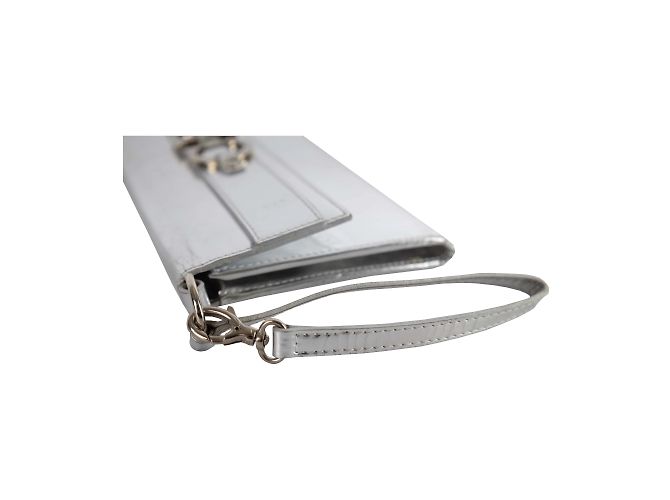 Pochette argento metallizzato Christian Dior - vista 7