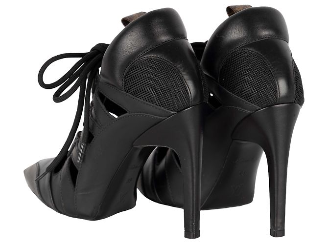 Twist Décolleté con lacci Streamline di Louis Vuitton Nero - vista 3