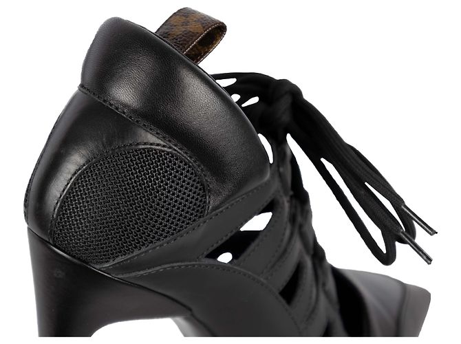 Twist Décolleté con lacci Streamline di Louis Vuitton Nero - vista 5