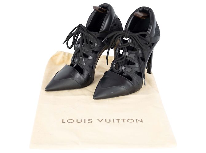 Twist Décolleté con lacci Streamline di Louis Vuitton Nero - vista 7