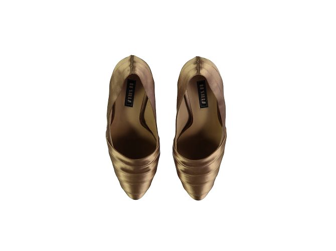 Le Silla Satin Pumps Champagner Bronze Golden - Ansicht 2