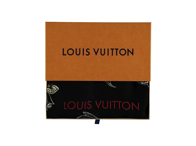Sciarpa con motivo floreale bianco e nero Louis Vuitton Multicolore - vista 2