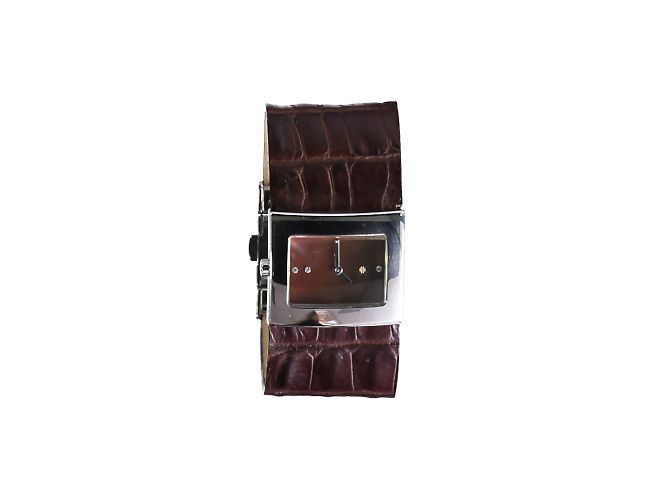 Braune Lederuhr von Roberto Cavalli - Ansicht 3