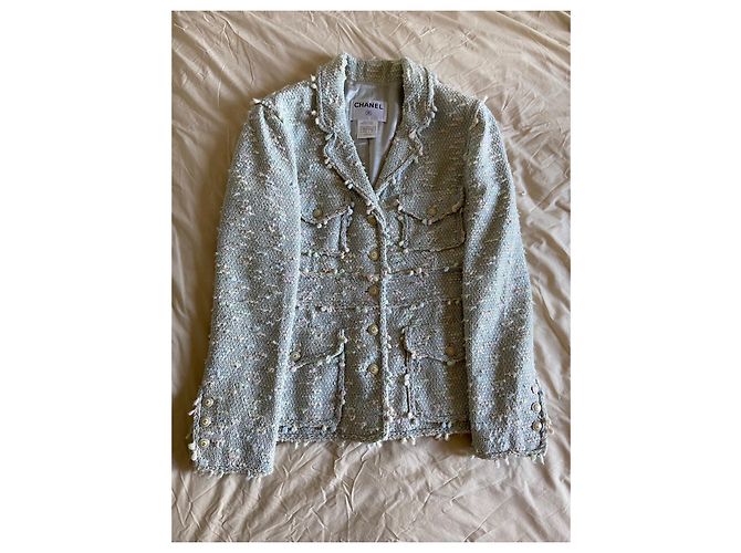 Chanel Resort-Jacke 2007 Hellblau - Ansicht 5