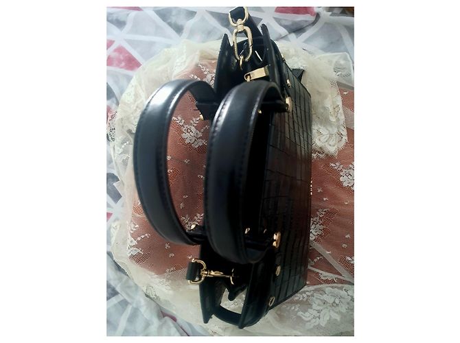Borsa Furla in pelle di agnello nera Nero - vista 2