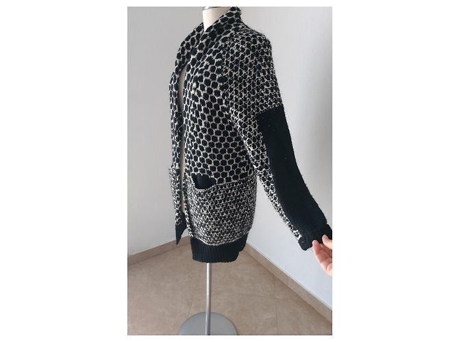 Pinko Cardigan mit Taschen Acryl Mohair Mehrfarbig L Mehrfarben - Ansicht 3