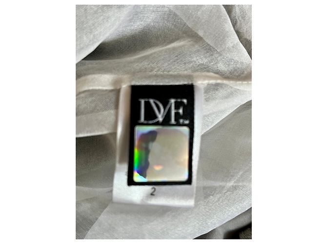 Diane Von Furstenberg Dancer Seidenkleid grau Silber - Ansicht 6