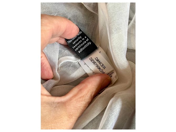 Diane Von Furstenberg Dancer Seidenkleid grau Silber - Ansicht 7