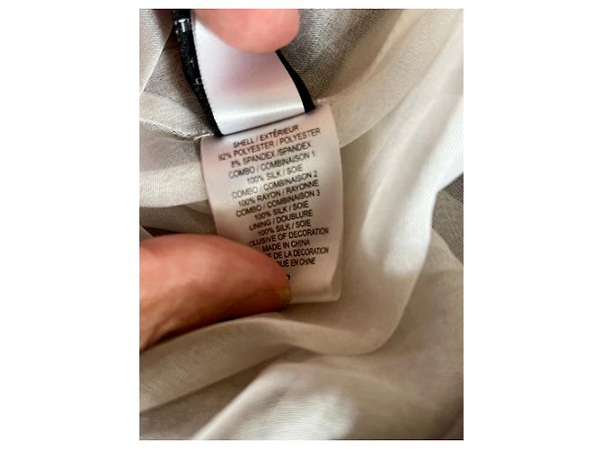 Diane Von Furstenberg Dancer Seidenkleid grau Silber - Ansicht 8