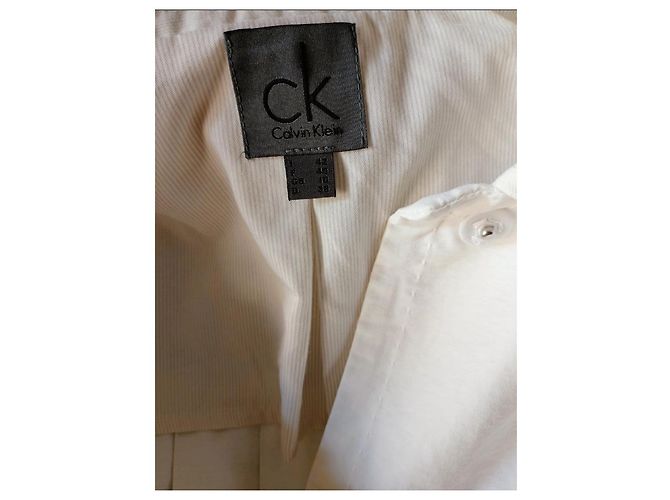 Gabardina Calvin Klein negra de algodón Talla 42 IT Negro - vista 3