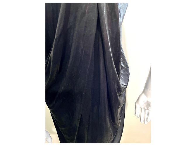 Diane Von Furstenberg Vestido Lesley vintage negro metalizado de DvF Metálico - vista 5