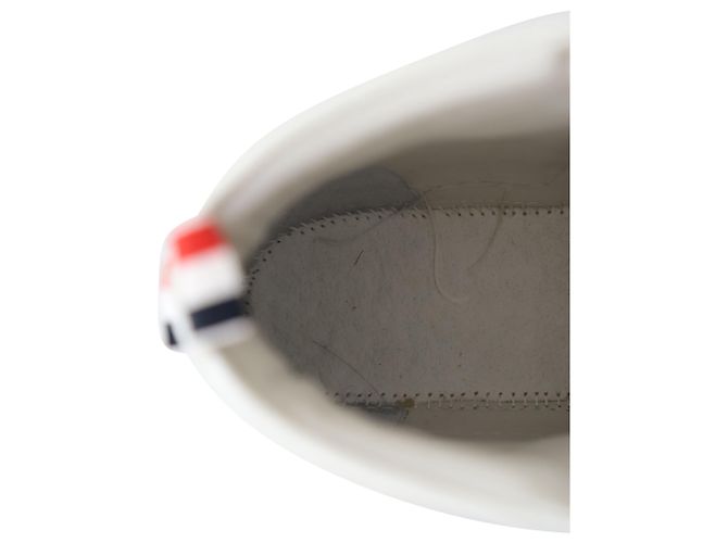 Tênis Thom Browne Tênis Cano Alto em Couro Branco - vista 12