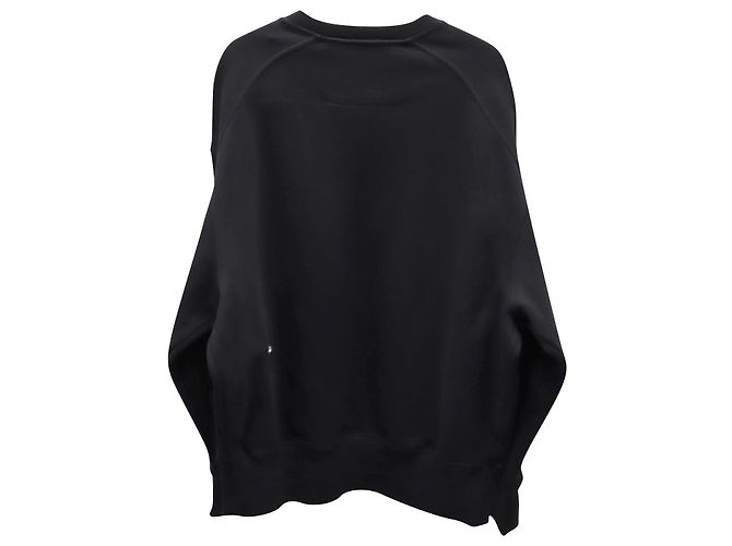 Übergroßes Sweatshirt mit Metalldetail von Givenchy aus schwarzer Baumwolle - Ansicht 2