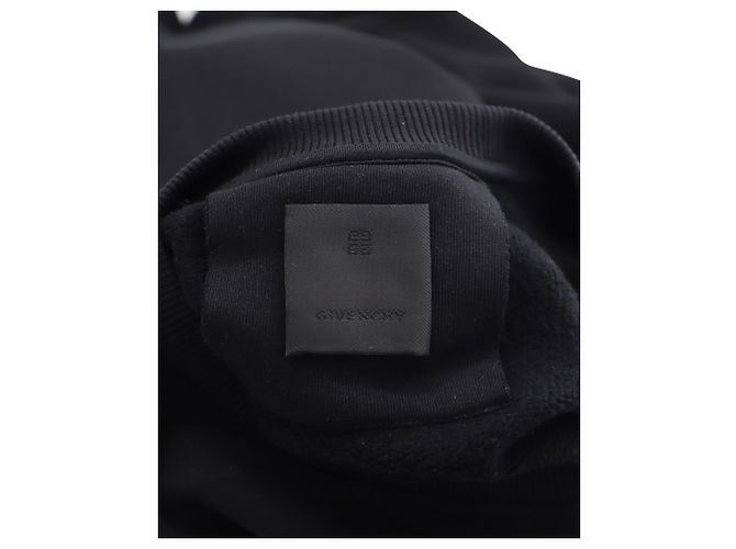Übergroßes Sweatshirt mit Metalldetail von Givenchy aus schwarzer Baumwolle - Ansicht 3